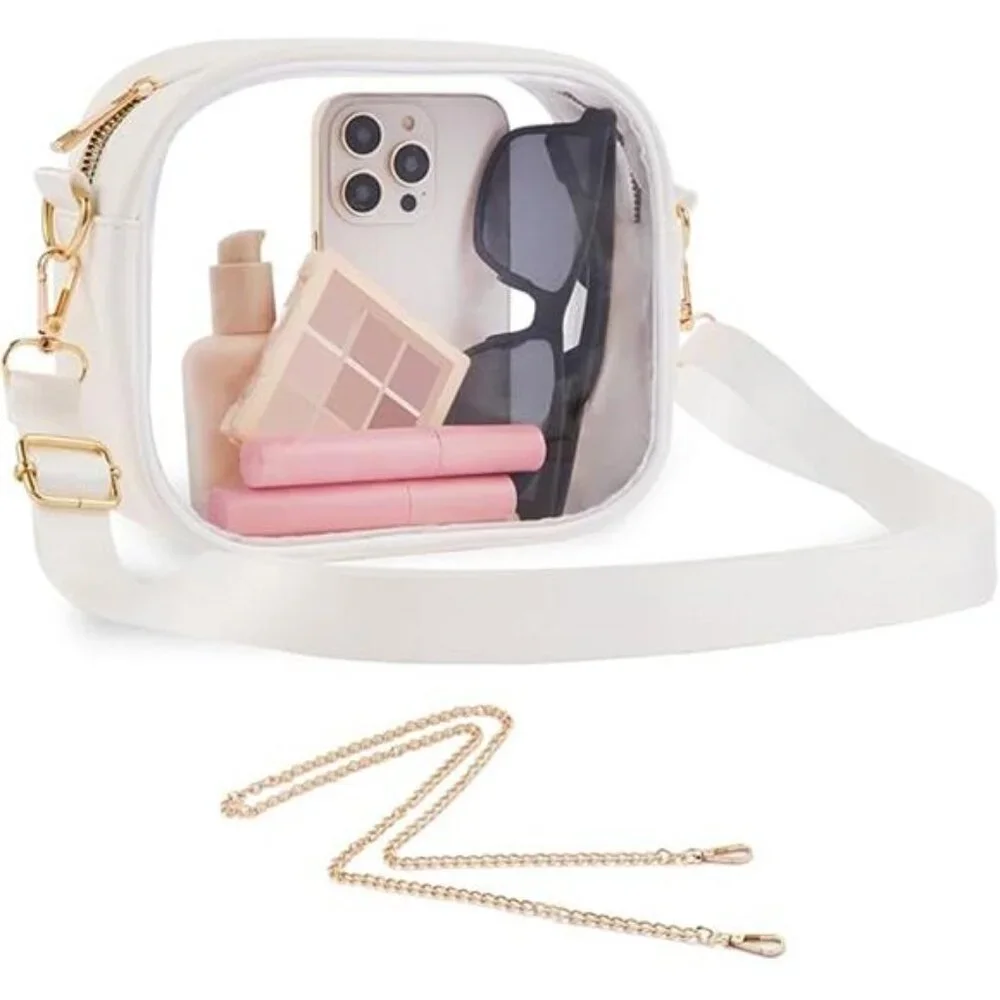 Clear Bag Stadium Approved, Clear Crossbody Bag for Stadium Events & Concert